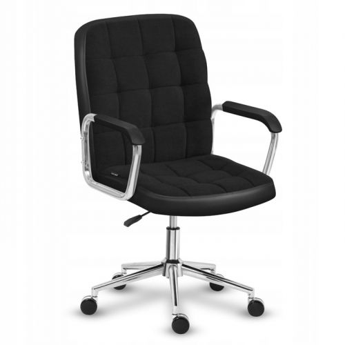 Fotel biurowy obrotowy materiałowy MarkAdler Future 4.0 czarny